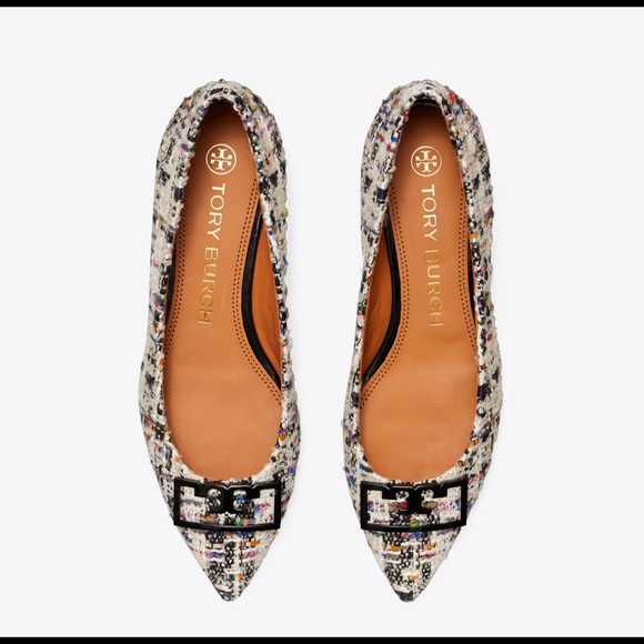Gorgeous NWT Tory Burch Tweed Flats - Picture 3 of 7